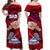 Polynesian Matching Hawaiian Outfits For Couples Dads Day American Samoa Matching Dress and Hawaiian Shirt Dad Ou Te Alofa Ia Te Oe Tama LT9 - Polynesian Pride