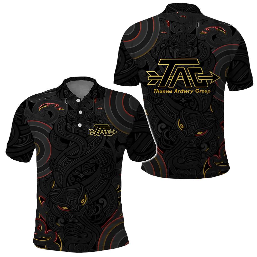 CUSTOMER REQUEST - TAG - 05/10/2026 - Polo Shirt - LT05 Black - Polynesian Pride