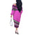 Polynesian Couples Matching Outfits Combo Long Sleeve Dress Simple Pink LT6 - Polynesian Pride
