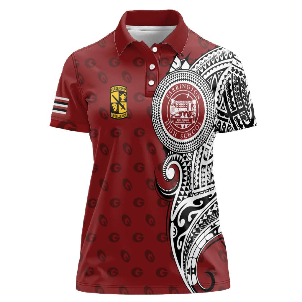 CUSTOMER REQUEST - COL - 23/07/2026 - Women Polo Shirt - LT05 Female Red - Polynesian Pride