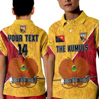 (Custom Text and Number) The Kumuls PNG Polo Shirt Papua New Guinea Polynesian Dynamic Style LT14 Yellow - Polynesian Pride