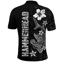 Hawaii Hammerhead Shark Hibiscus Hawaii Pattern Polo Shirt LT2 - Polynesian Pride