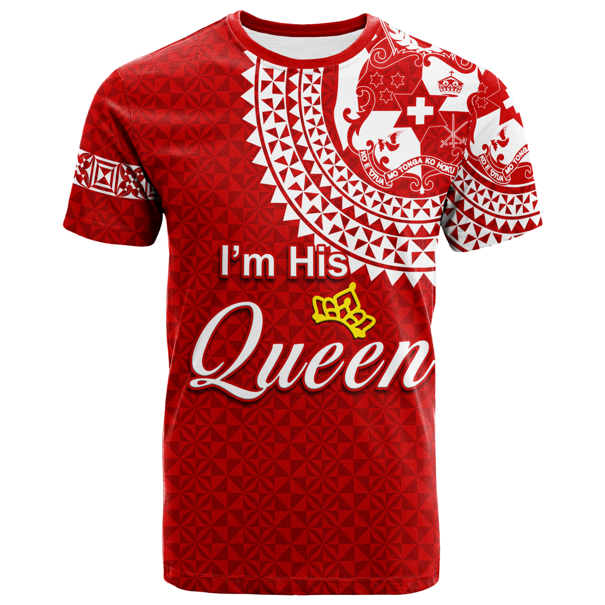 Custom Valentine Day Tonga Couple Love T Shirt Tongan Turtle LT12 No Men - Polynesian Pride