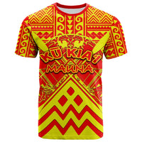 Custom Hawaii Mauna Kea T Shirt LT6 Unisex Red - Polynesian Pride