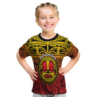 Marquesas Islands T Shirt Kid Mata Tiki Polynesian Pattern LT13 Youth XL Size14 - Polynesian Pride