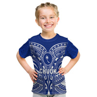 Chuuk T Shirt Kid Micronesia Simple Pattern LT13 Youth XL Size14 - Polynesian Pride
