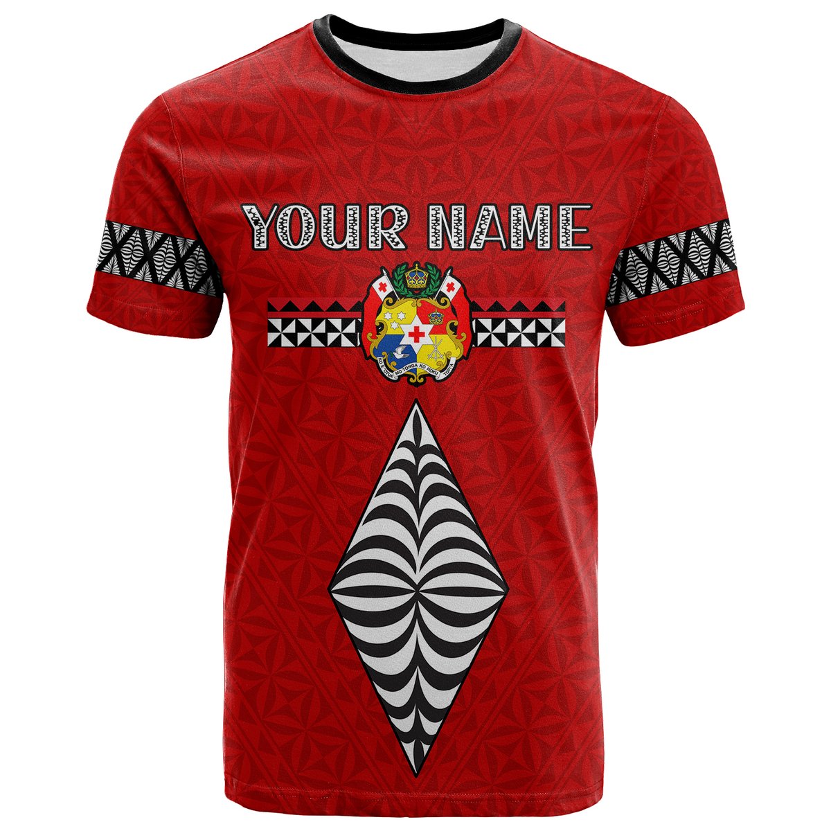 Custom Tonga Polynesian Couple T Shirt Ngatu Valentine Tongan KING and QUEEN LT13 - Polynesian Pride