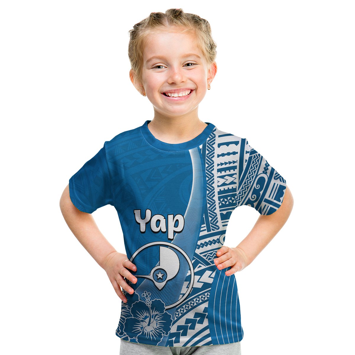 (Custom Personalised) Yap Of Micronesia T Shirt KID Vibe Style LT6 Youth XL Size14 - Polynesian Pride