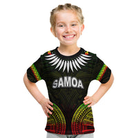 (Custom Personalised) Samoa Ula Nifo Tribal T Shirt KID Reggage Style LT6 Youth XL Size14 - Polynesian Pride