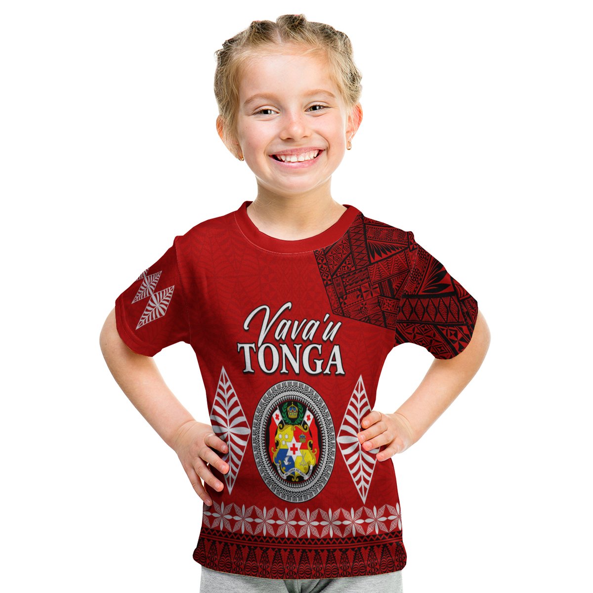 Vava U Tonga T Shirt Kid Tongan Ngatu LT13 Youth XL Size14 - Polynesian Pride