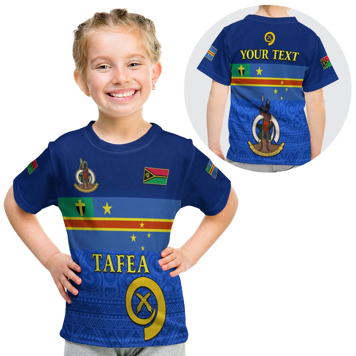 (Custom Personalised) Tafea Province T Shirt Kid Vanuatu Proud LT13 Youth XL Size14 - Polynesian Pride