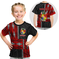 (Custom Personalised) Tonga T Shirt Kid Tongan Pattern Mix Polynesian LT13 Youth XL Size14 - Polynesian Pride