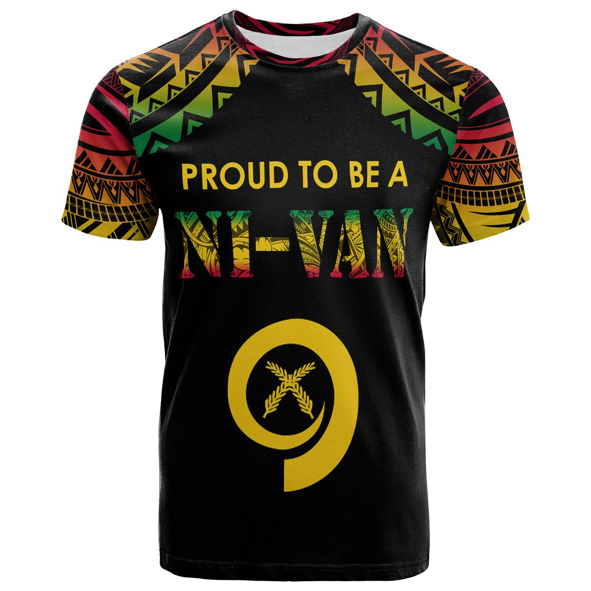 Custom Vanuatu T Shirt Proud To Be A Ni Van Polynesian Patterns LT7 - Polynesian Pride