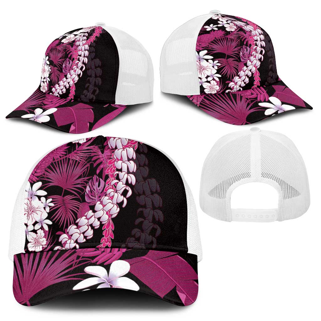 Akala Aloha Hawaii Lei Baseball Net Cap Tropical Flowers Elegant Vibe - Polynesian Pride