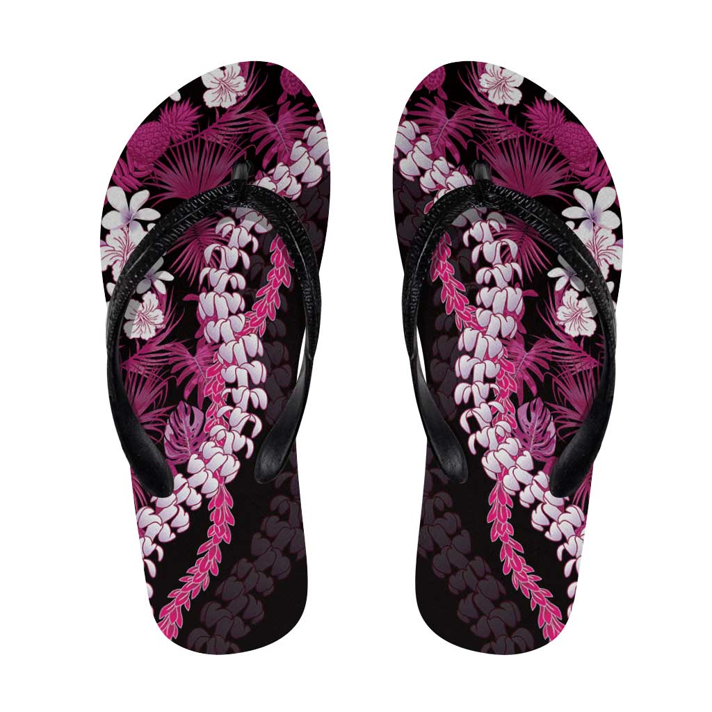 Akala Aloha Hawaii Lei Flip Flops Tropical Flowers Elegant Vibe - Polynesian Pride