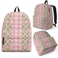 Akala Hamele Hawai'i Palaka Squares Maile Leaf Backpack Flowers Hawaiian Quilt Patterns LT9 - Polynesian Pride