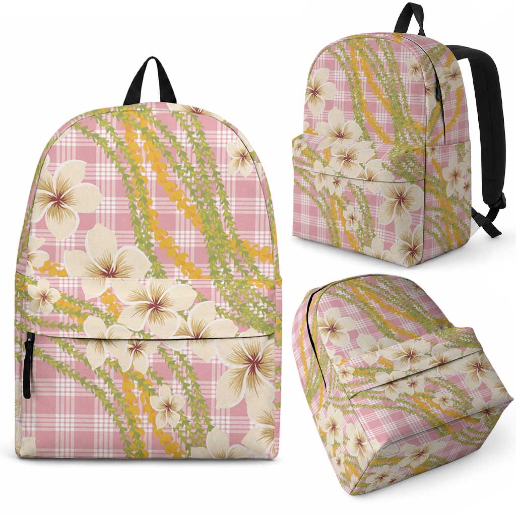 Akala Hamele Palaka Plumeria Backpack Puakenikeni and Maile Lei LT9 - Polynesian Pride