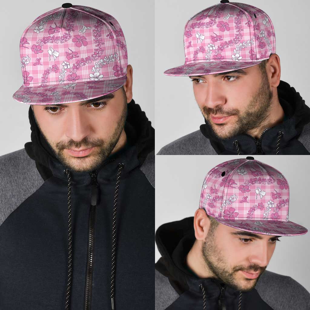 Alaka Aloha Hawaii Snapback Cap Plumeria Lei With Palaka Motif - Polynesian Pride
