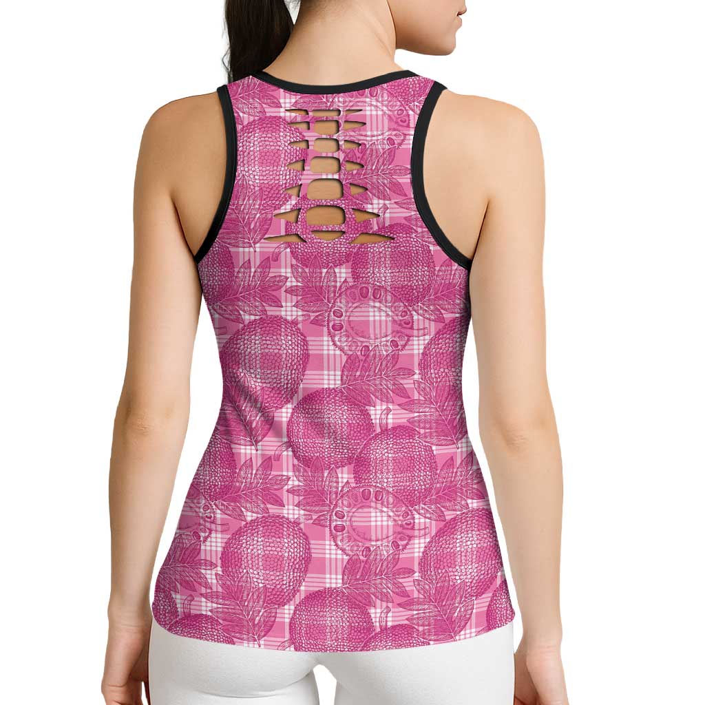 Alaka Hawaii Breadfruit Palaka Motifs Hollow Tank Top LT14 - Polynesian Pride