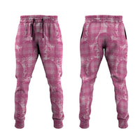 Alaka Hawaii Breadfruit Palaka Motifs Jogger Pants LT14 Pink - Polynesian Pride