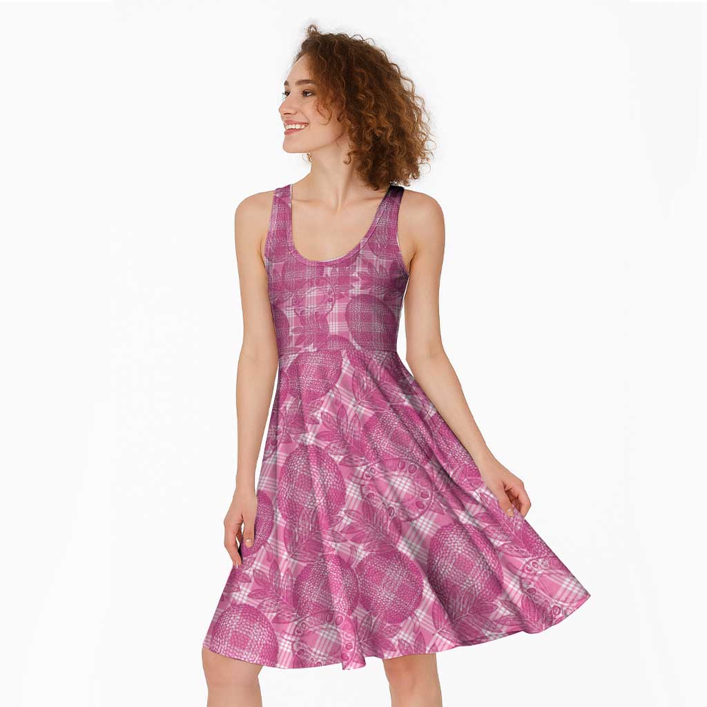 Alaka Hawaii Breadfruit Palaka Motifs Midi Dress LT14 - Polynesian Pride