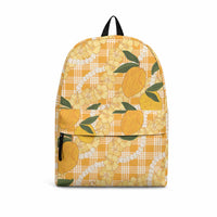 Alani Hawaiian Mango Palaka Backpack Aloha Hibiscus Pikake Lei LT9 Orange - Polynesian Pride
