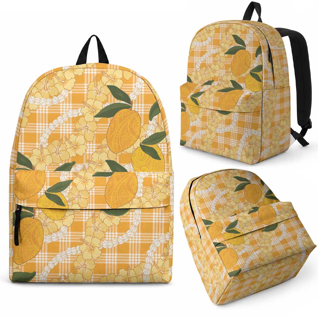 Alani Hawaiian Mango Palaka Backpack Aloha Hibiscus Pikake Lei LT9 - Polynesian Pride