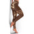 Aloha Hawaii Floral Tapa Leggings Patchwork Mocha - Polynesian Pride