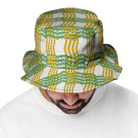 Aloha Hawaii Ilima Maile Lei Bucket Hat Palaka Inspired Hawaiian-plaid White LT14 - Polynesian Pride