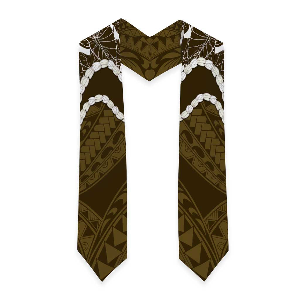 Aloha Hawaii Kalo Pikake Lei Graduation Stole Chest Tattoo Gold Hawaiian Pattern