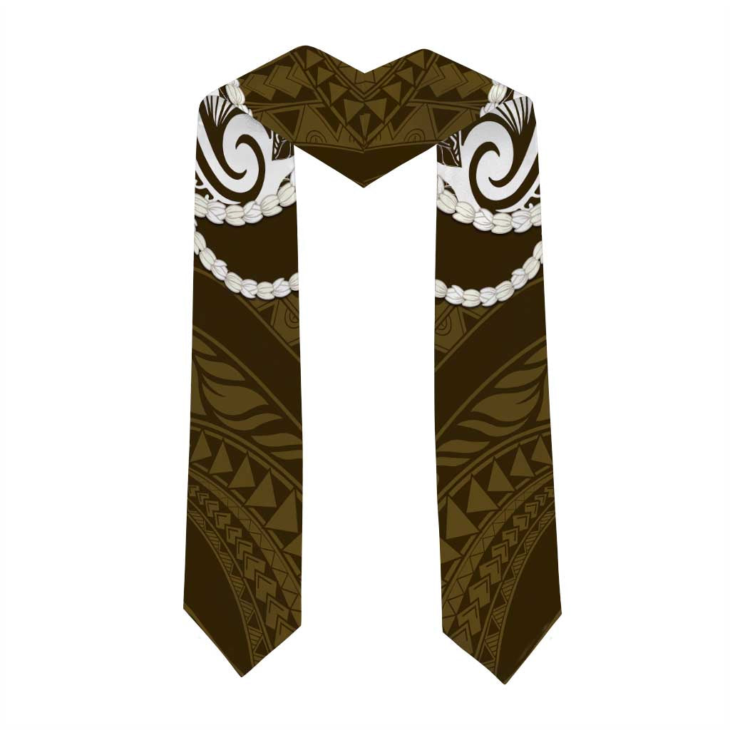 Aloha Hawaii Kalo Pikake Lei Graduation Stole Chest Tattoo Gold Hawaiian Pattern
