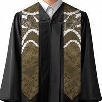 Aloha Hawaii Kalo Pikake Lei Graduation Stole Chest Tattoo Gold Hawaiian Pattern