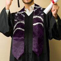 Aloha Hawaii Kalo Pikake Lei Graduation Stole Chest Tattoo Purple Hawaiian Pattern LT14 - Polynesian Pride