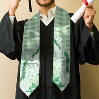 Aloha Hawaii Palaka Graduation Stole Green Plumeria Lei LT05 - Polynesian Pride