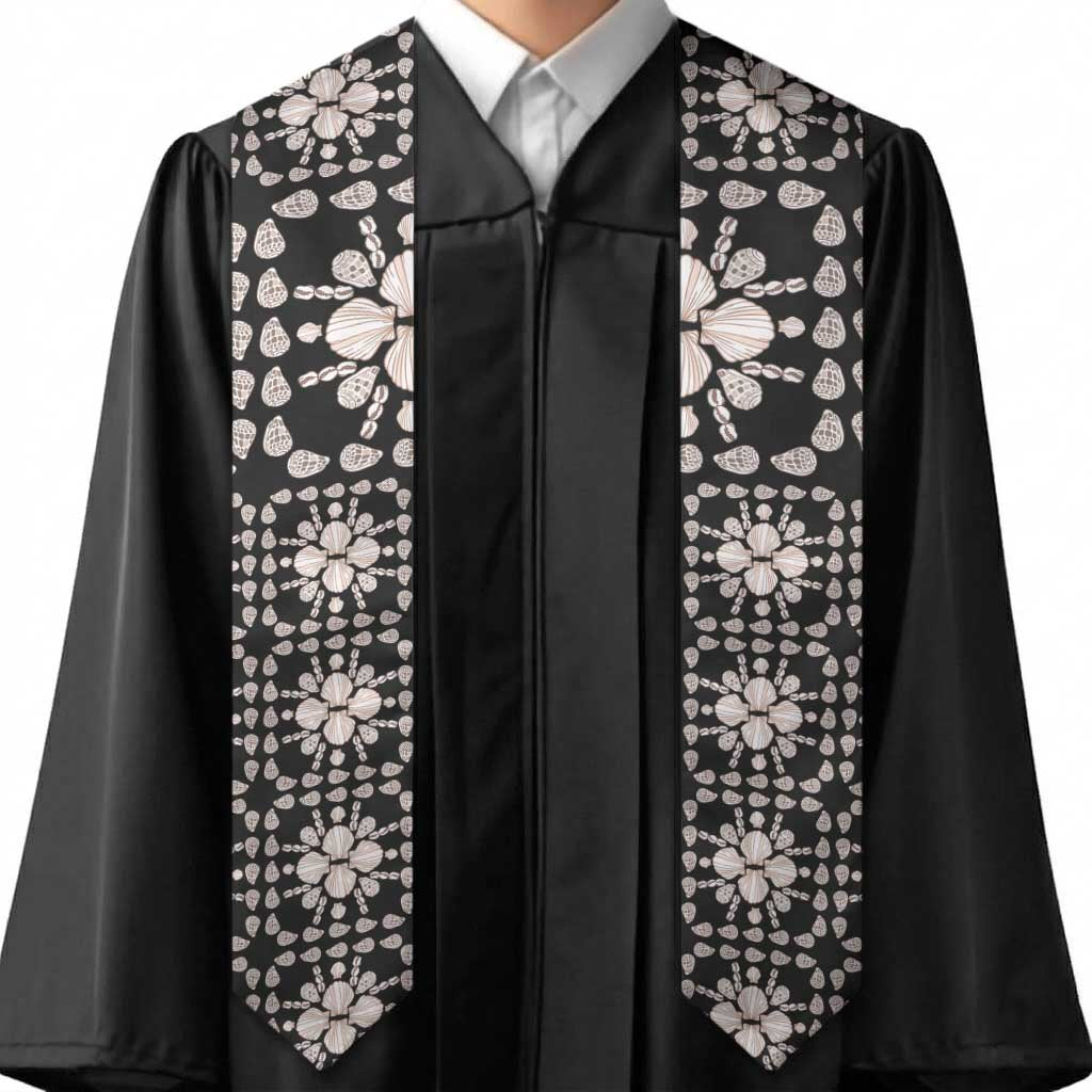 Aloha Hawaii Shell Quilt Graduation Stole Seamless Style - Polynesian Pride