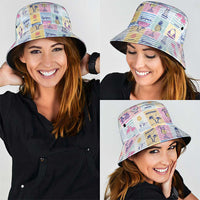 Aloha Summer Posters Grunge Textures Bucket Hat LT01 - Polynesian Pride