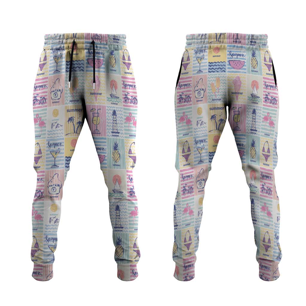 Aloha Summer Posters Grunge Textures Jogger Pants LT01 Multicolor - Polynesian Pride