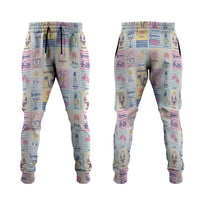Aloha Summer Posters Grunge Textures Jogger Pants LT01 Multicolor - Polynesian Pride
