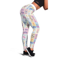 Aloha Summer Posters Grunge Textures Leggings LT01 - Polynesian Pride
