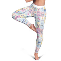Aloha Summer Posters Grunge Textures Leggings LT01 - Polynesian Pride