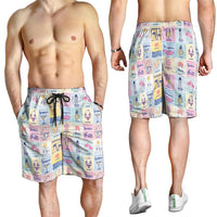 Aloha Summer Posters Grunge Textures Shorts for Men LT01 - Polynesian Pride