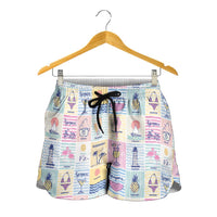 Aloha Summer Posters Grunge Textures Shorts for Women LT01 - Polynesian Pride