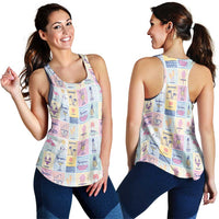 Aloha Summer Posters Grunge Textures Women Racerback Tank LT01 - Polynesian Pride