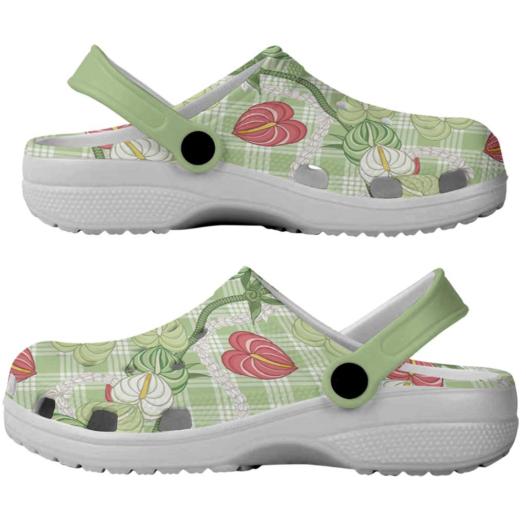 Anthurium Pikake Ti Leaf Palaka Clogs Shoes Green Version