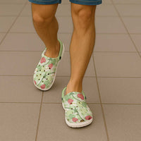 Anthurium Pikake Ti Leaf Palaka Clogs Shoes Green Version