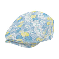 Anthurium Plumeria Lei Pastel Jeff Hat Blue Hawaiian Splendid Palaka LT01 - Polynesian Pride