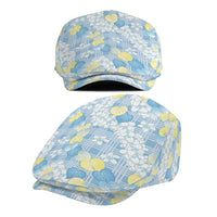 Anthurium Plumeria Lei Pastel Jeff Hat Blue Hawaiian Splendid Palaka LT01 - Polynesian Pride