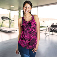 Aotearoa Maori Hei Tiki Women Racerback Tank Mawhero Kowhaiwhai Puhoro Motif LT9 - Polynesian Pride