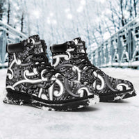Aotearoa Maori Kowhaiwhai All Season Boots Kiwikiwi Puhoro and Patiki