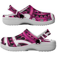 Aotearoa Maori Kowhaiwhai Clogs Shoes Mawhero Puhoro and Patiki